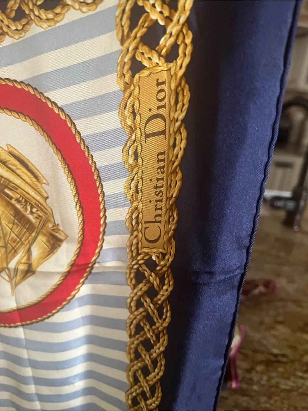 Dior silk scarf